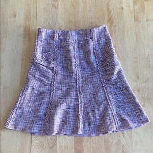 To the Max Pink Tweed A-Line Skirt